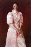 Chase, William Merritt - Study in Pink aka Portrait of Mrs Robert P McDougal